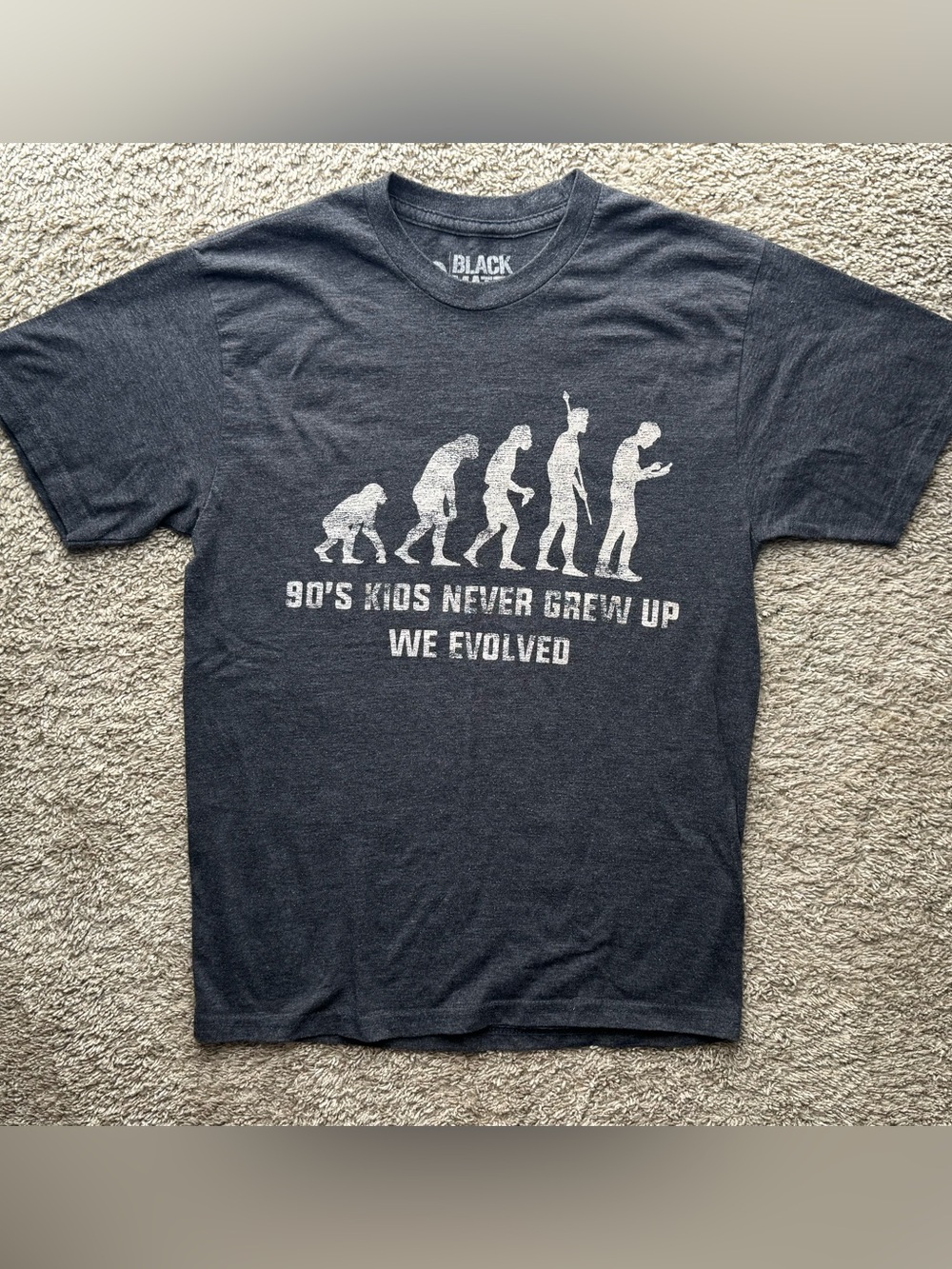 Black Matter 90’s Kids Never Grew Up We Evolved Graphic T-Shirt Unisex Small